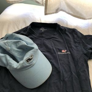 vineyard vines t shirt and hat bundle